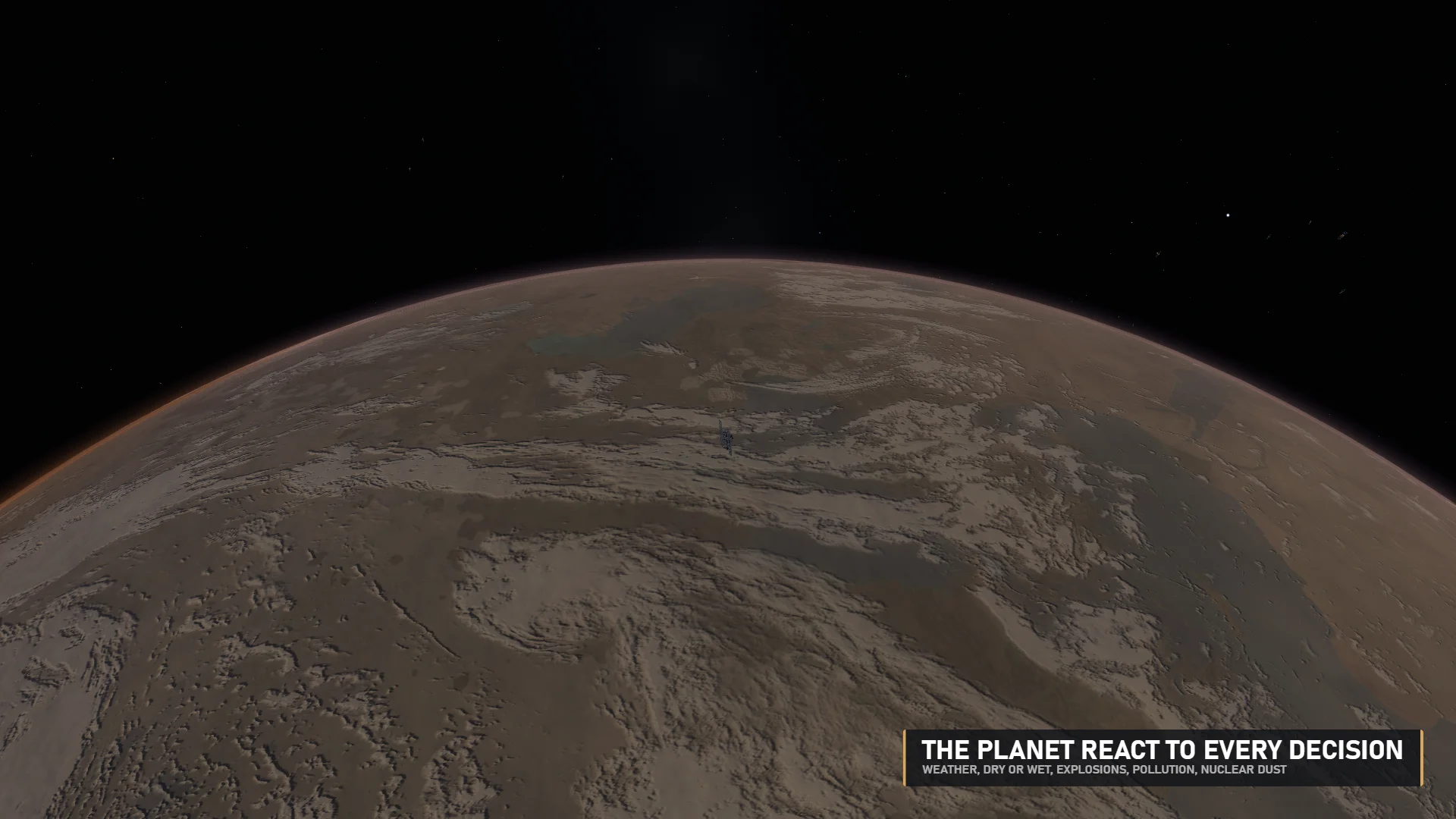 A transformed living planet seen from orbit